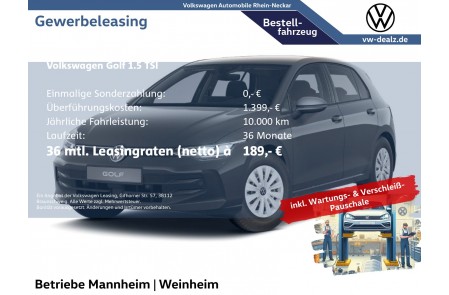 VW Golf 1.5 TSI OPF
