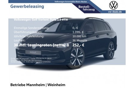 VW Golf Variant Style NEU 1.5 eTSI OPF DSG