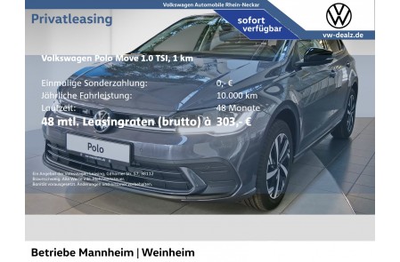 VW Polo Move 1.0 TSI OPF DSG