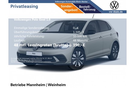 VW Polo GOAL 1,0