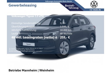 VW Tiguan NEU 1.5 eTSI OPF DSG