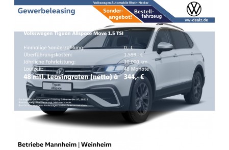 VW Tiguan Allspace MOVE 1.5 TSI ACC Lane PDC SHZ LED