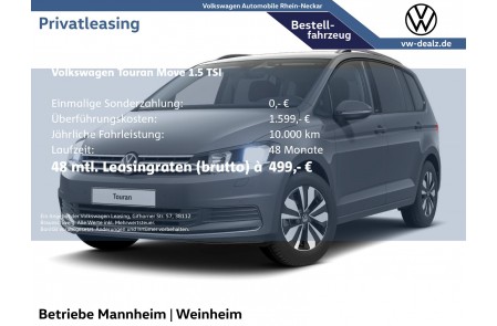 VW Touran MOVE 1.5 TSI PDC LED ACC Lane APP SHZ